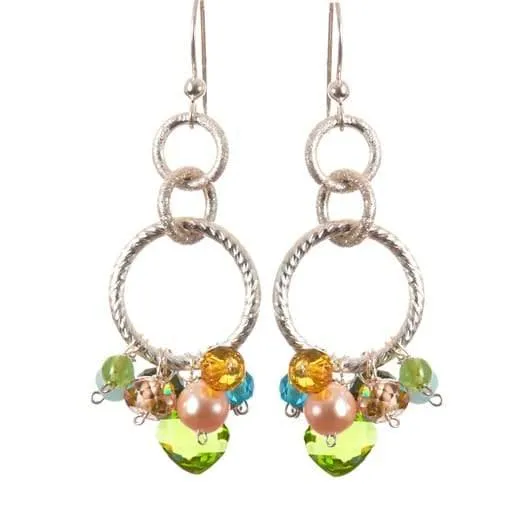 Paige Circle Pendant Earrings
