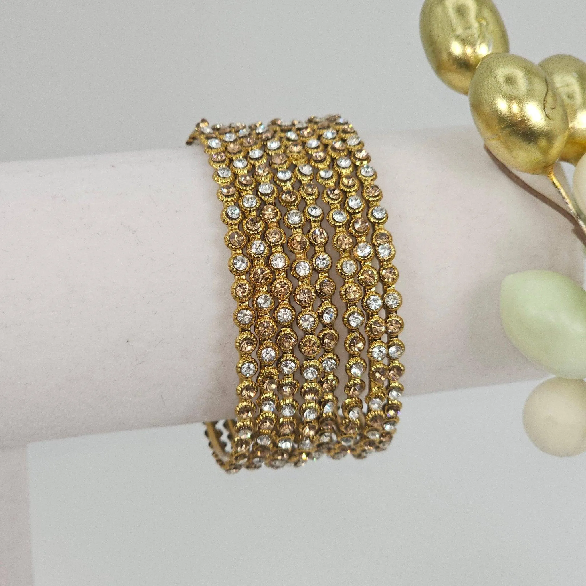 Pareena - 8 Pcs  CZ Bangle Set
