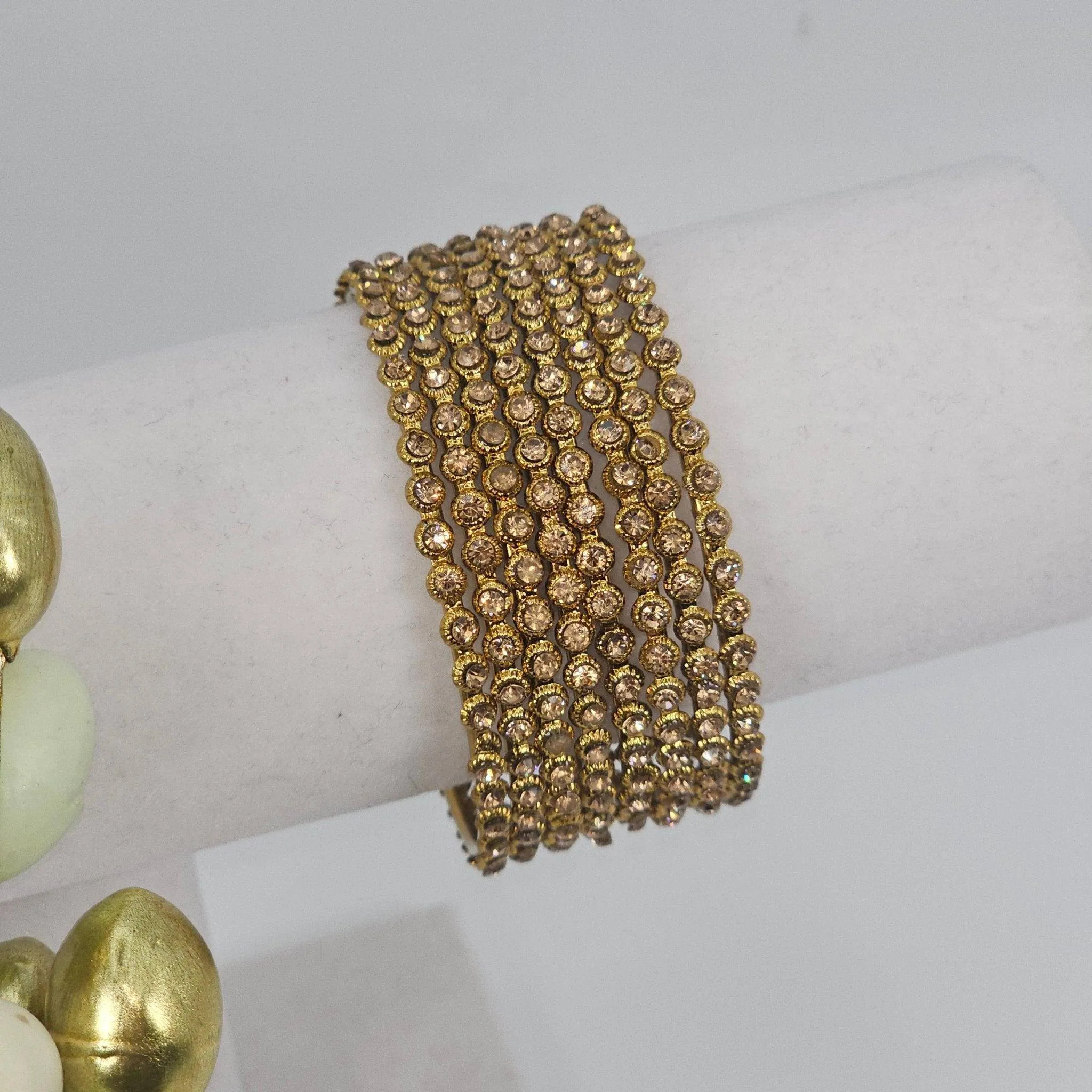 Pareena - 8 Pcs  CZ Bangle Set
