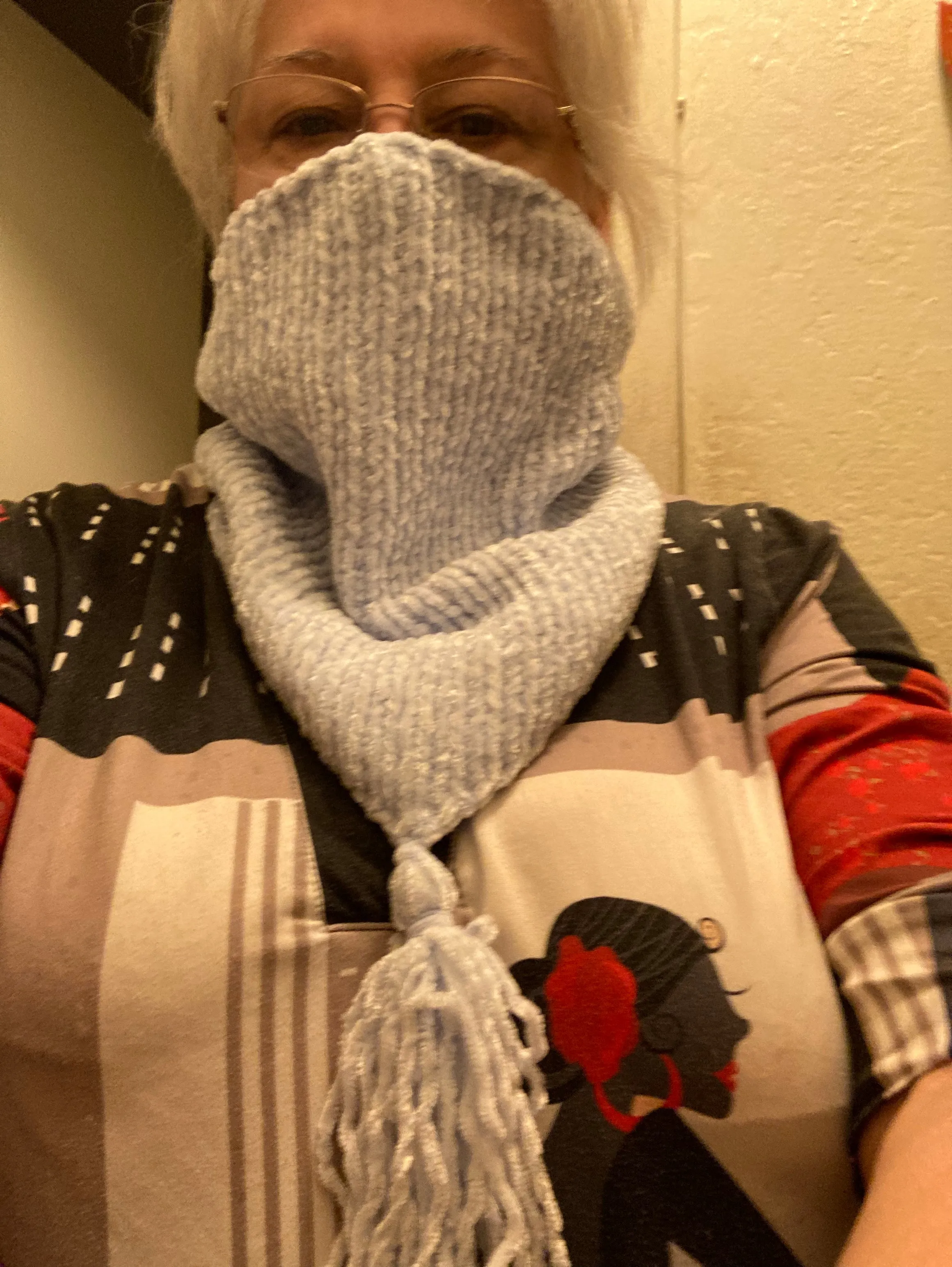 Pastel Lavender Winter scarf