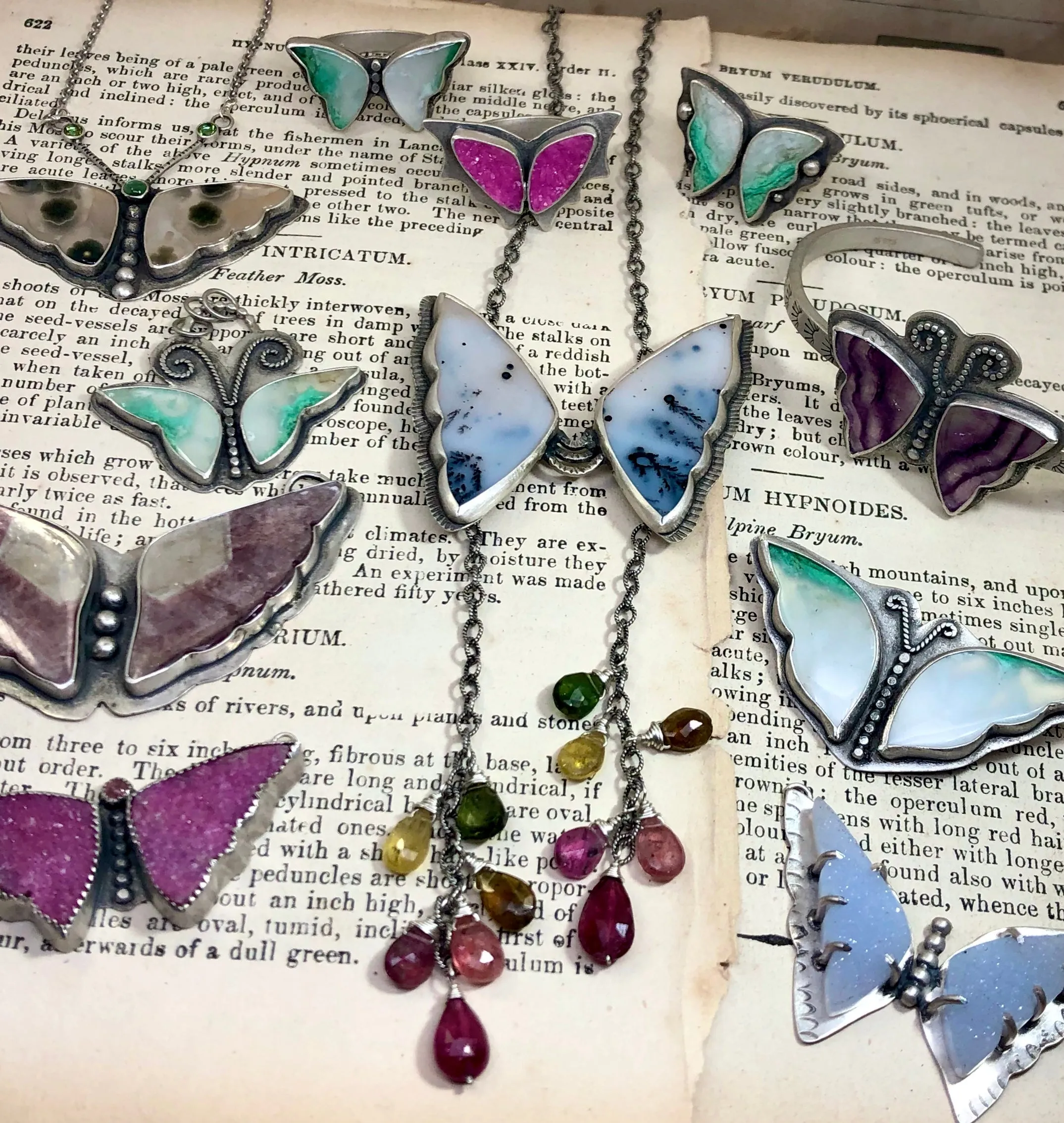 Pink Butterfly Necklace