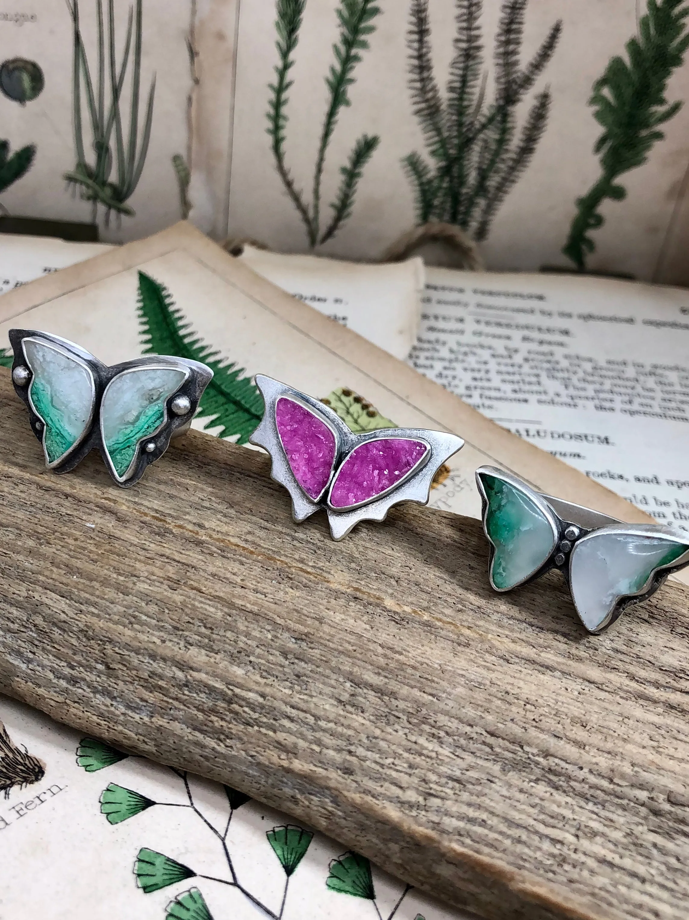 Pink Butterfly Ring