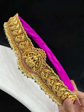 Premium Gold Emerald Temple Bridal Hipbelt