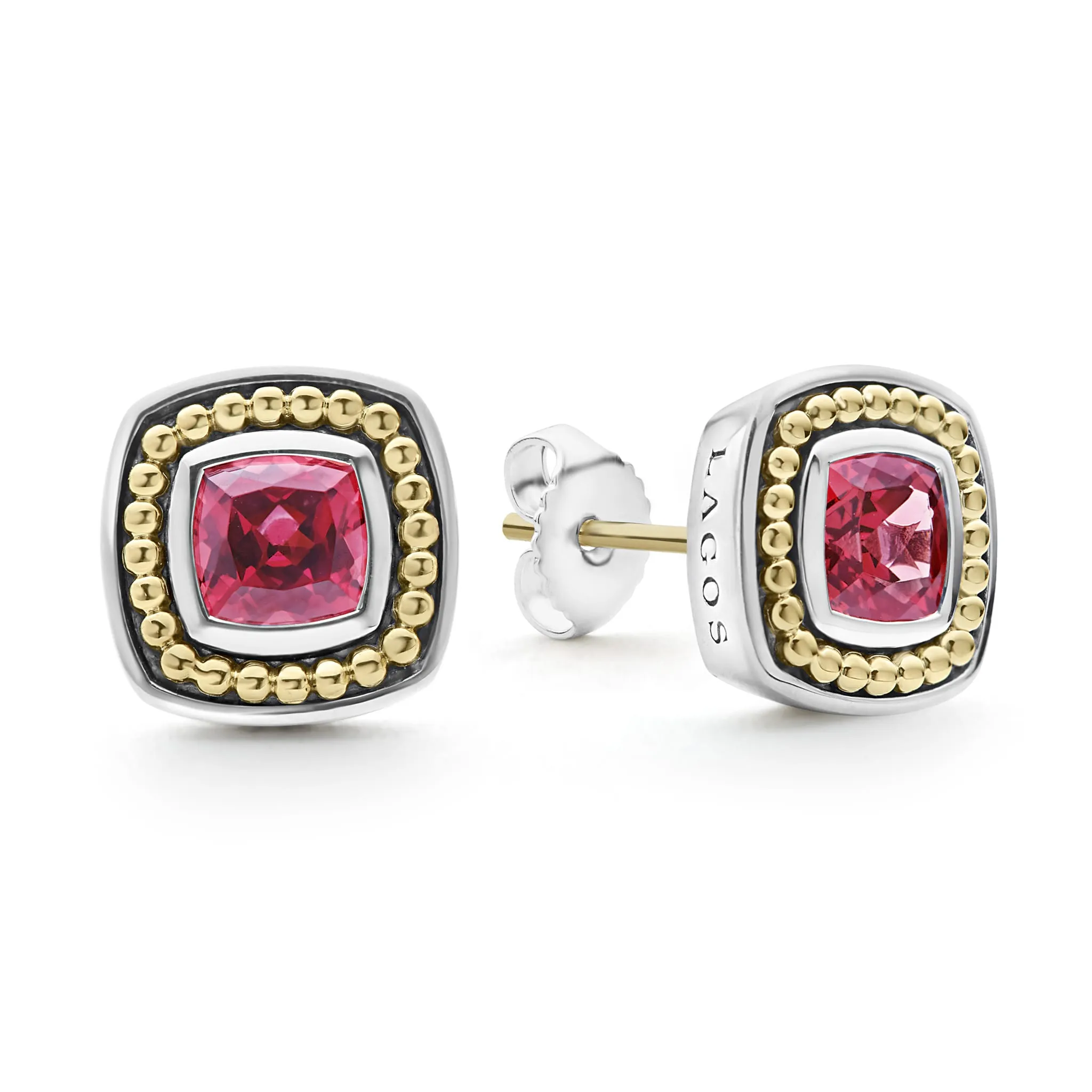 Rittenhouse Rhodolite Garnet Stud Earrings