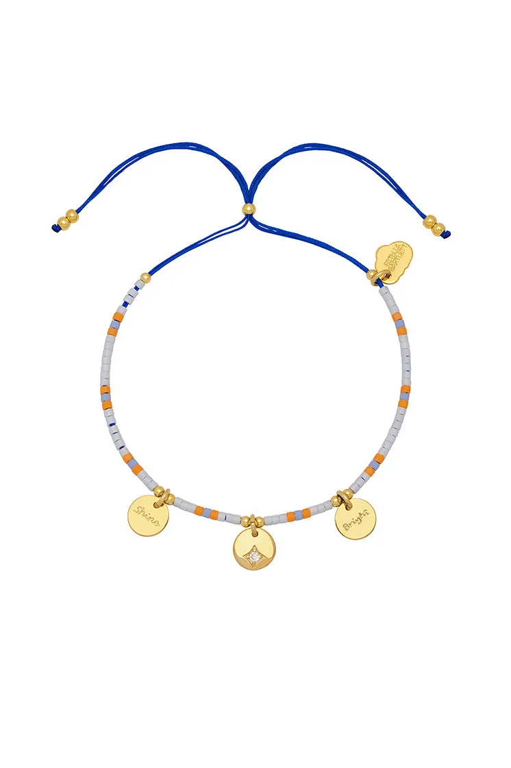 Shine Bright Beaded Charm Bracelet