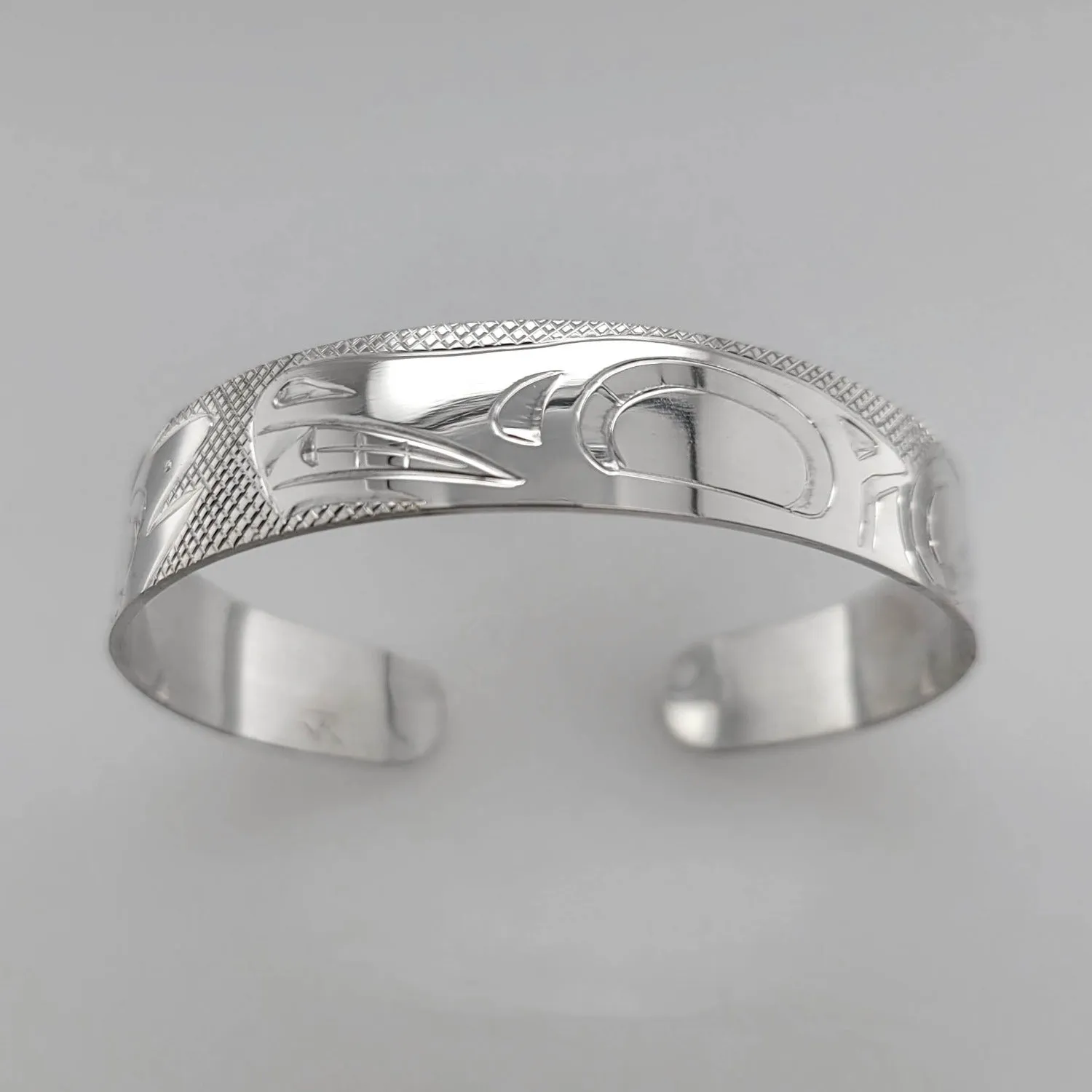 Silver 1/2" Bear Bracelet