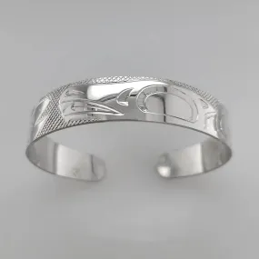 Silver 1/2" Bear Bracelet
