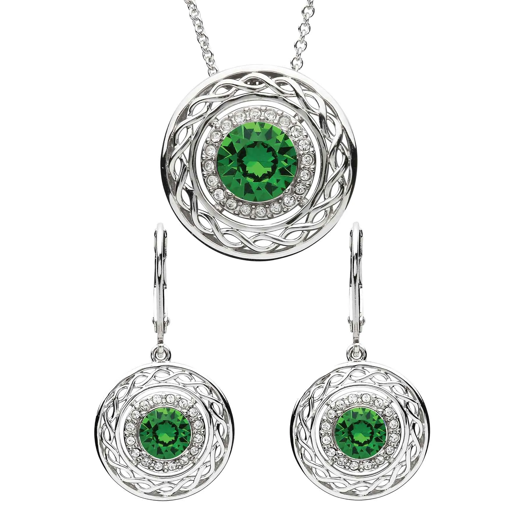 Swarovski Celtic Emerald Necklace