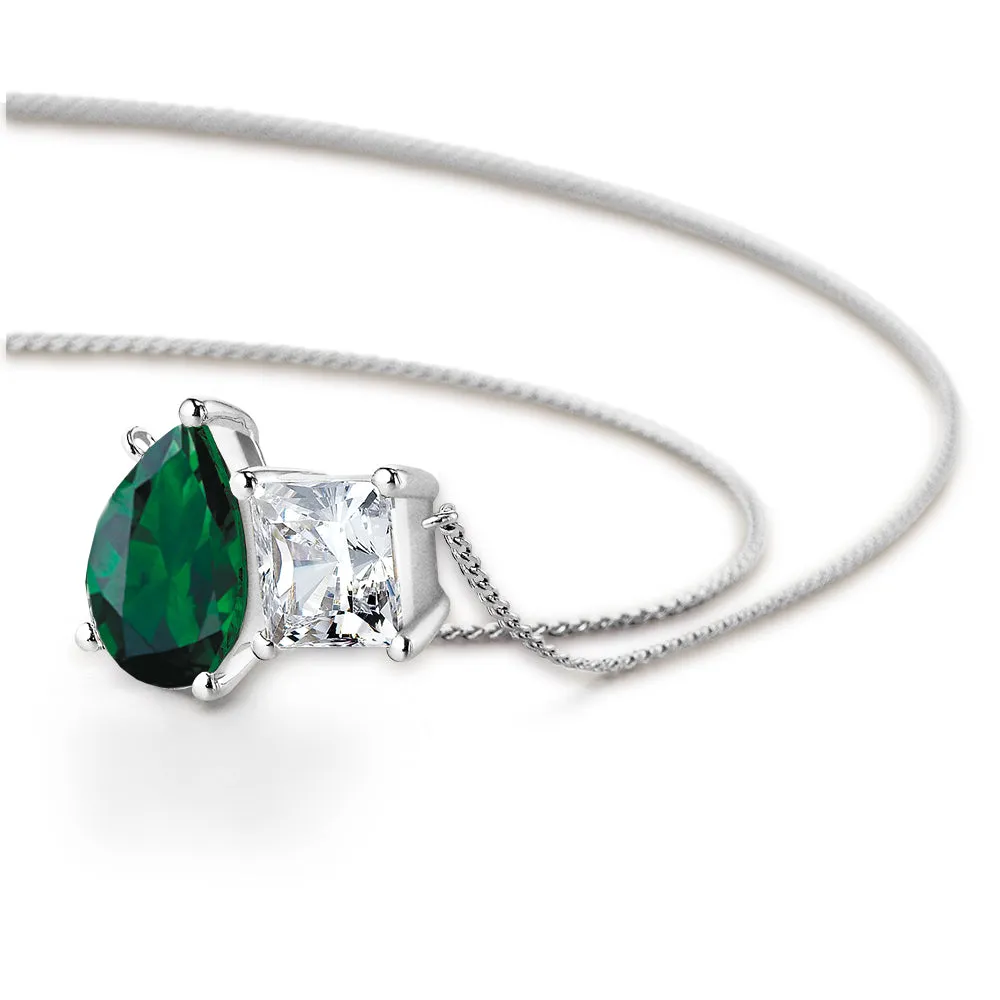 Toi et Moi Tru-Emerald and Princess Necklace