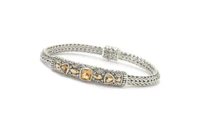 Trifecta Bracelet- Citrine